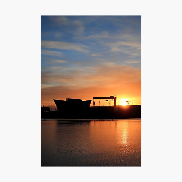 Harland & Wolff Sunrise Photographic Print