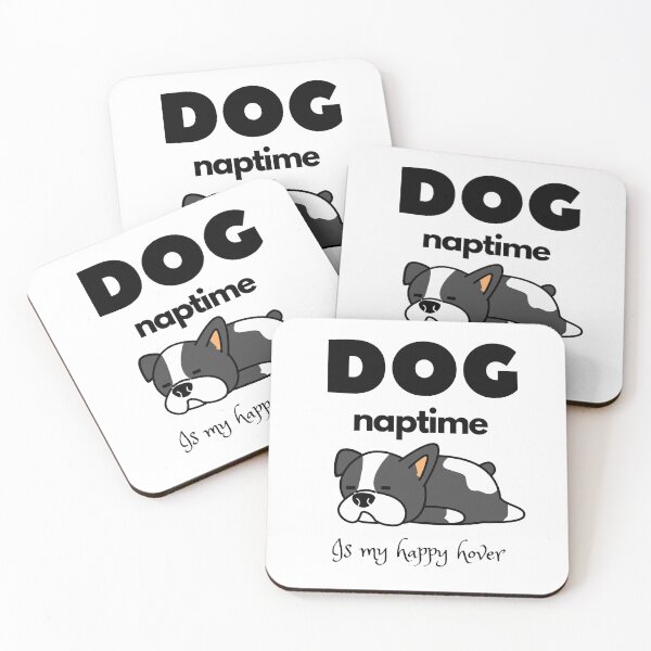 Item preview, dog naptime is my happy hour lovely  hover designed and sold by Hasthiart.