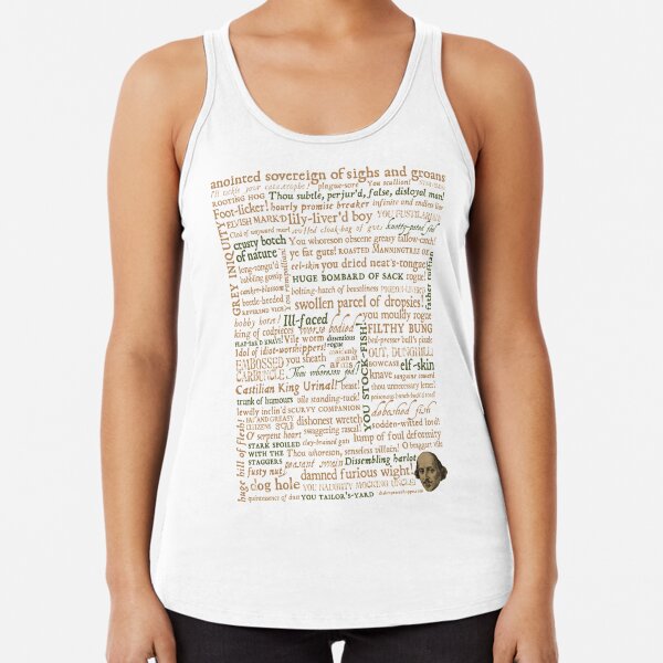 Shakespeare's Insults Collection - Revised Edition (by incognita) Racerback Tank Top
