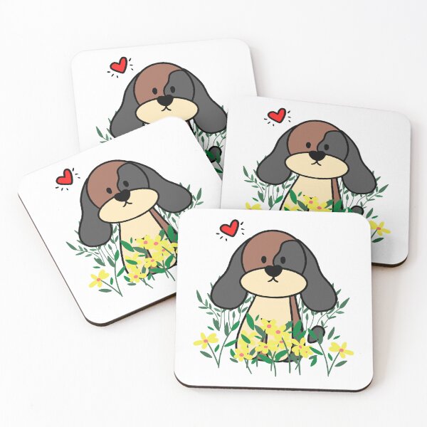 Item preview, Flower Pup Dog in Flowers designed and sold by Sweet-A-Dsignz.