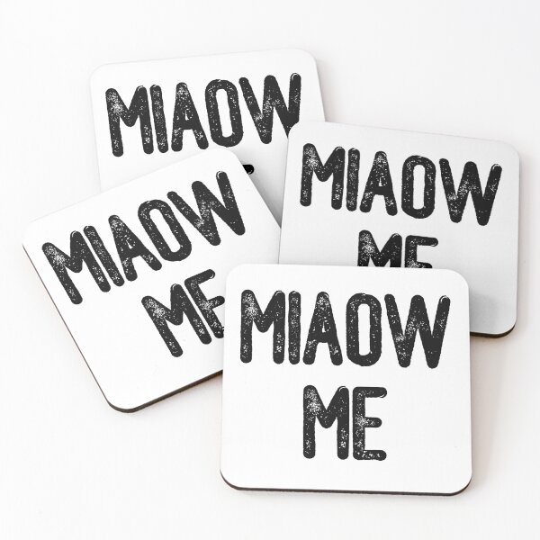 Item preview, Miaow Me (Black Text) designed and sold by meowmeup.