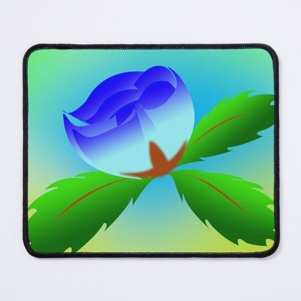 Item preview, Three leaves and a blue rose designed and sold by Bigrow.