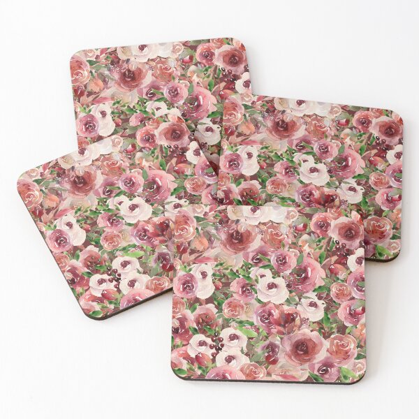 Item preview, Roses, watercolor roses  designed and sold by Eunoia-ikigai.