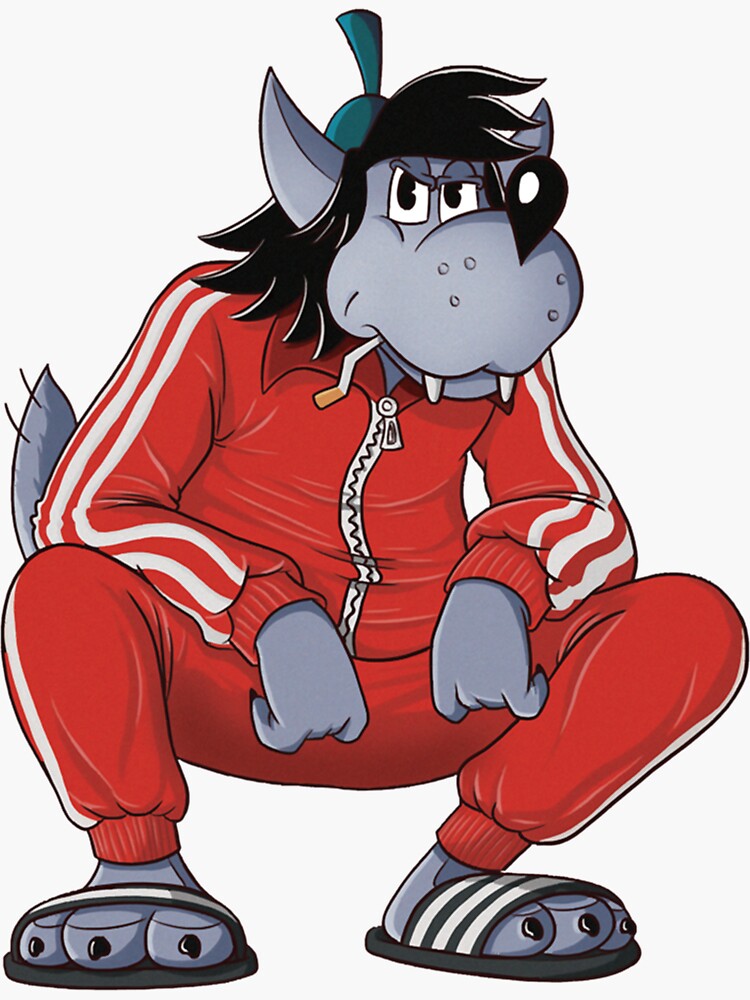 Nu Pogodi Tracksuit Squat Wolf Sticker By Angeliavoss Redbubble