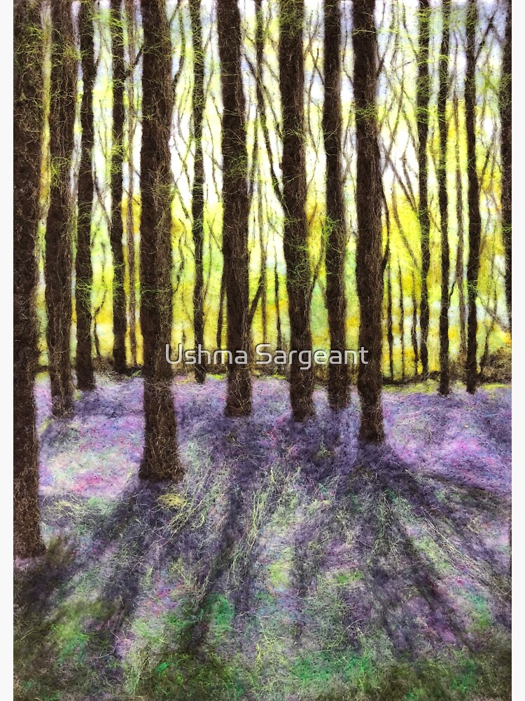 Thumbnail 3 of 3, Sticker, Bluebell Woods designed and sold by Ushma Sargeant.