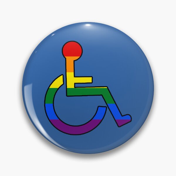 Item preview, Disabled Badge - Blue - Pride designed and sold by Harley-Jay.