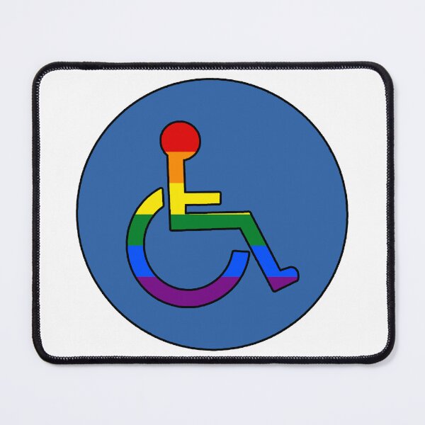Item preview, Disabled Badge - Blue - Pride designed and sold by Harley-Jay.