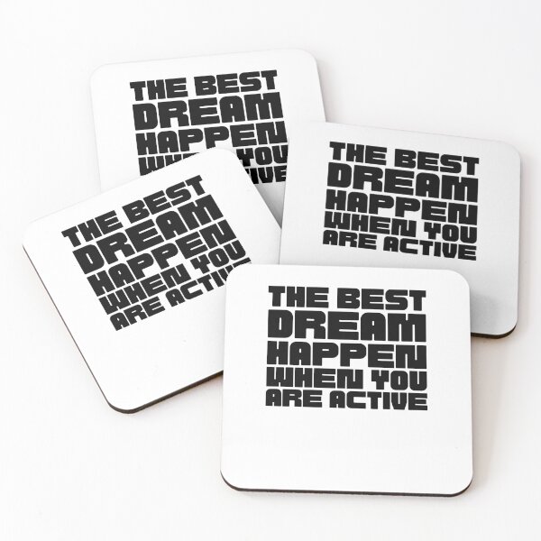 Item preview, Copy of Copy of the best dream happen when you are active,motivational quote designed and sold by behappysiempre.