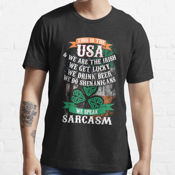Sons Of Ireland Badass American Essential T-Shirt for Sale by