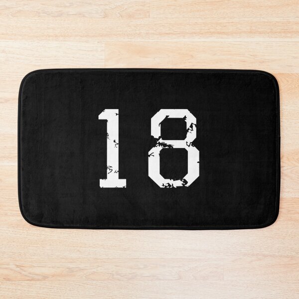 Item preview, Number Eighteen No. 18 (Two-Color) White Sticker designed and sold by cohenashl6.