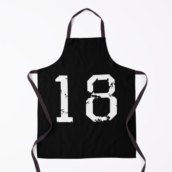 Item preview, Number Eighteen No. 18 (Two-Color) White Sticker designed and sold by cohenashl6.
