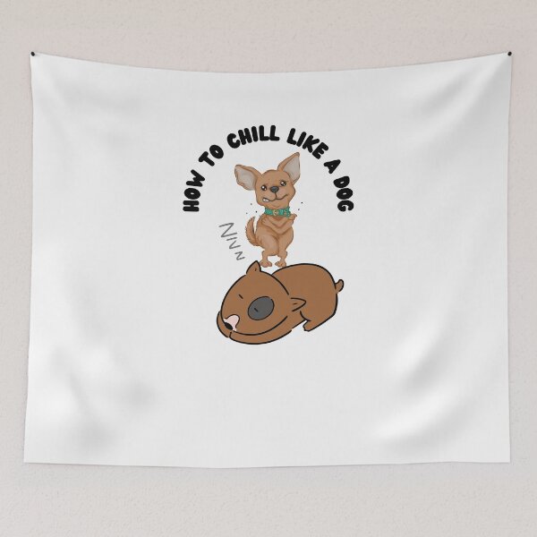 Item preview, funny how to chill like a dog cute t-shirt designed and sold by Shifa19.