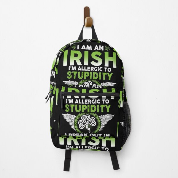 Item preview, I Am An Irish I'm Allergic To Stupidity - I Break Out In Sarcasm designed and sold by LittleDuckk.