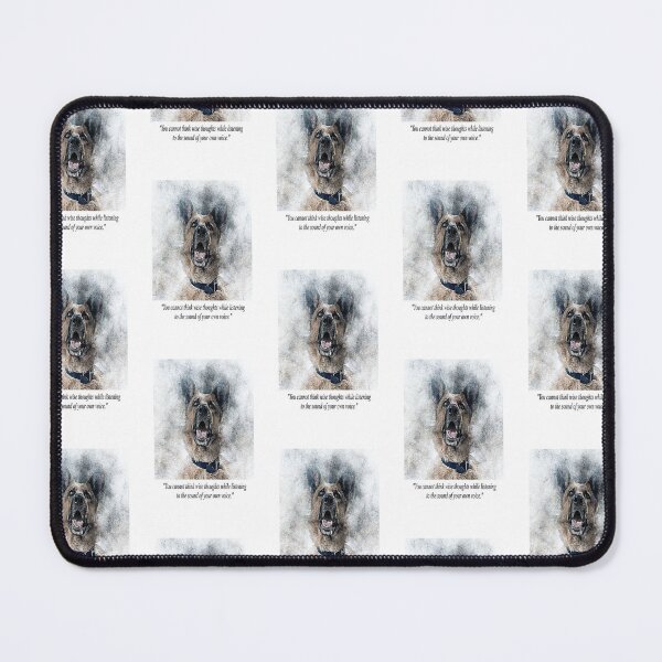 Item preview, Dog listening to the sound of its own barking too much Quotation  designed and sold by NovawayDirect.