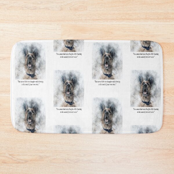 Item preview, Dog listening to the sound of its own barking too much Quotation  designed and sold by NovawayDirect.