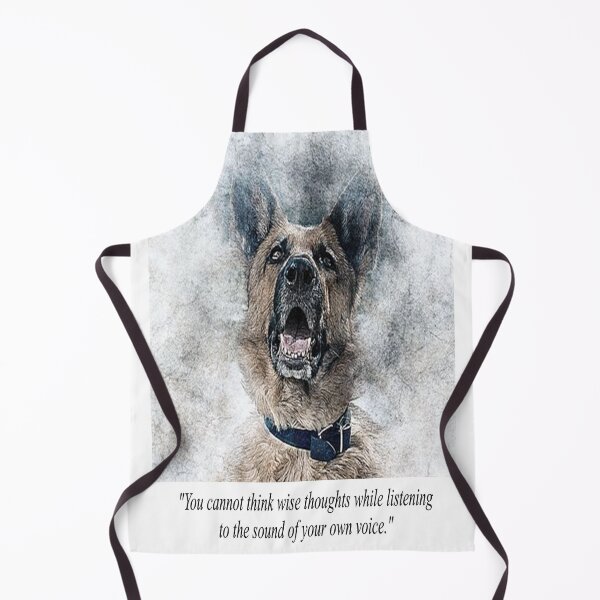 Item preview, Dog listening to the sound of its own barking too much Quotation designed and sold by NovawayDirect.
