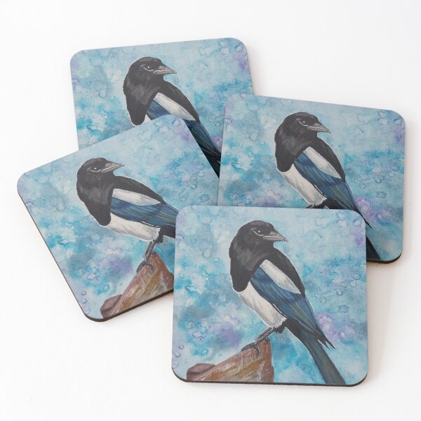 Item preview, 'Mr Blue sky' magpie designed and sold by TeelaSian.