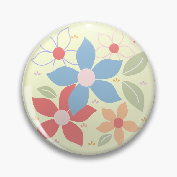 Item preview, Colourful 5 petal flower design designed and sold by FabricaByMethma.
