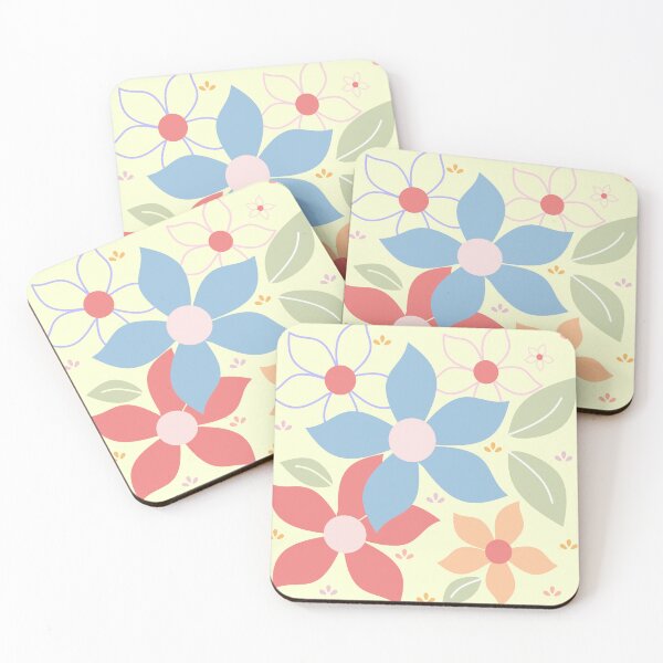 Item preview, Colourful 5 petal flower design designed and sold by FabricaByMethma.