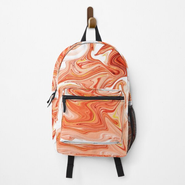 Item preview, Orange Ink Fire Waves Marble designed and sold by Mehwish.