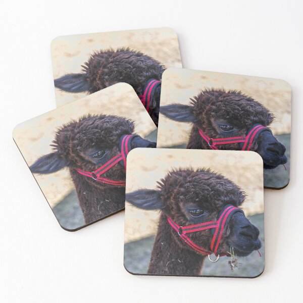 Item preview, cute young alpaca - portrait from the head designed and sold by OE993.