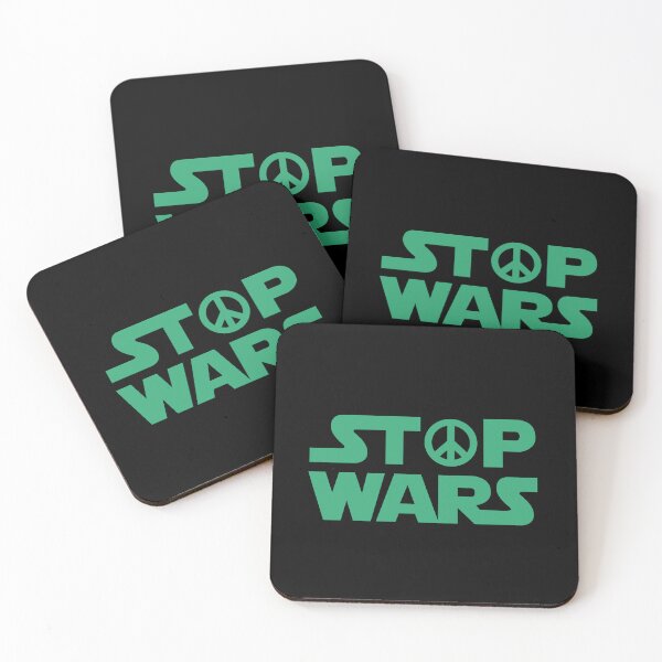 Item preview, Stop wars with CND logo, teal,  designed and sold by BTCelebration.
