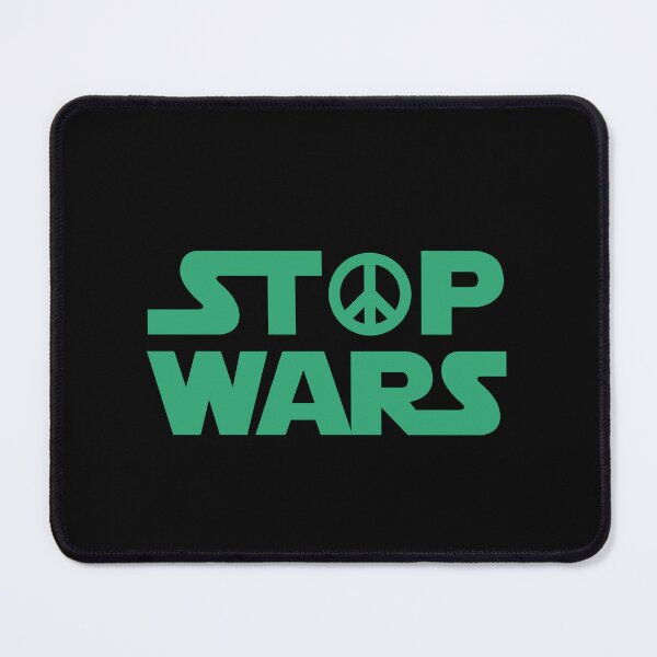 Item preview, Stop wars with CND logo, teal, designed and sold by BTCelebration.