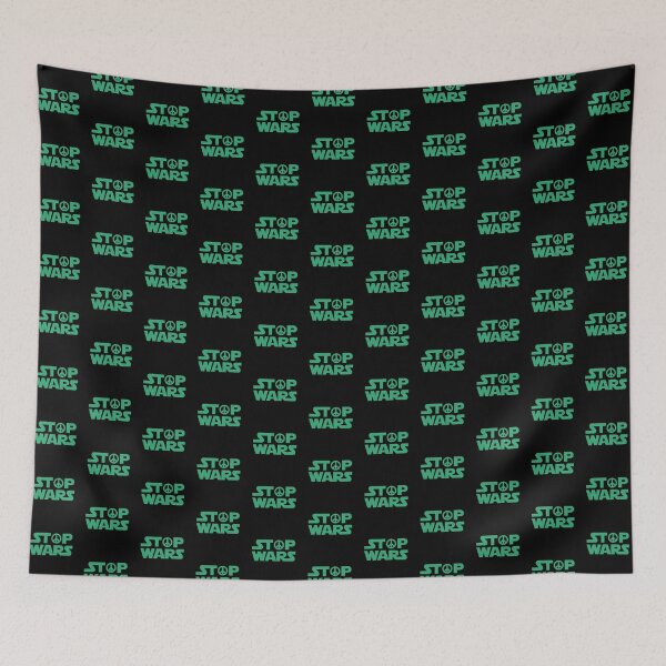 Item preview, Stop wars with CND logo, teal,  designed and sold by BTCelebration.