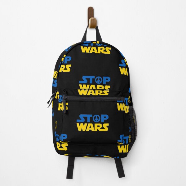 Item preview, Stop wars with CND logo, Ukrainian colours, designed and sold by BTCelebration.