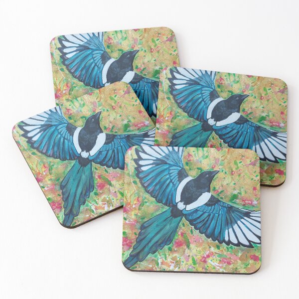 Item preview, 'Fly away' magpie designed and sold by TeelaSian.