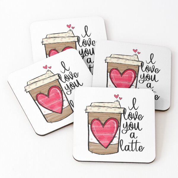 Item preview, Espresso Cute Coffee Heart I Love You a Latte designed and sold by vincentalan.