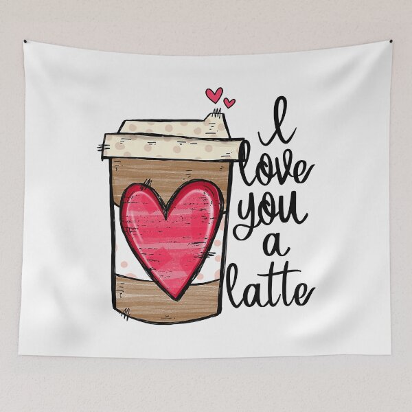 Item preview, Espresso Cute Coffee Heart I Love You a Latte designed and sold by vincentalan.
