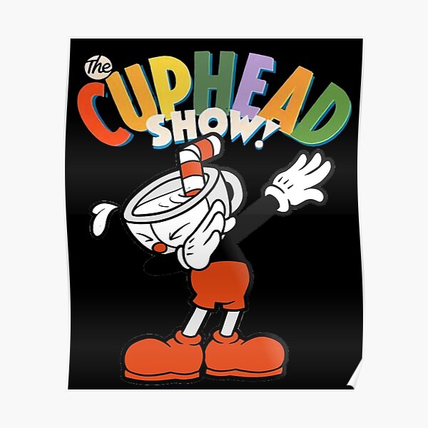 Video Game Plattformen 01 Poster A3 Cuphead Mugman Video-spiel Plattformen 