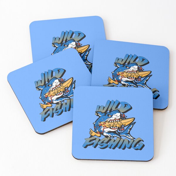 Item preview, Wild fishing blue sharks designed and sold by sreckov-desig.