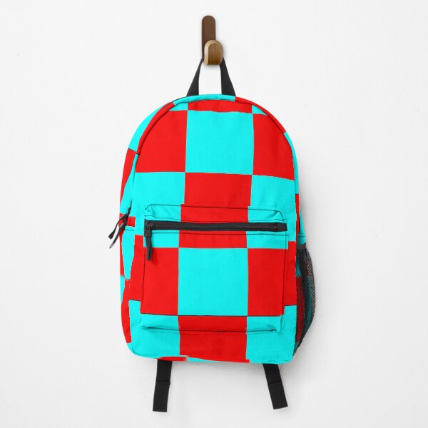 Item preview, Red and turquoise squares: pop of color, wow factor, decor, accent piece, gift idea designed and sold by Becky Hunter.
