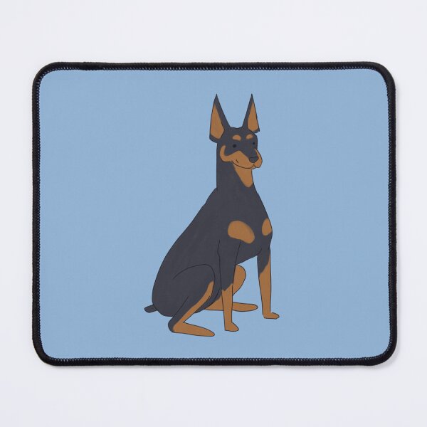 Item preview, Cute doberman dog cartoon illustration designed and sold by Yarafantasyart.
