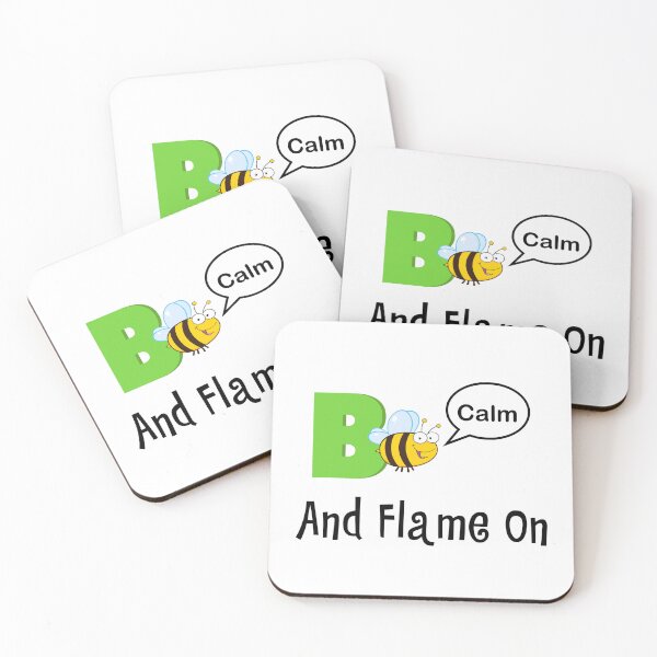 Item preview, Bee Calm and Flame On designed and sold by KathrineSandnes.