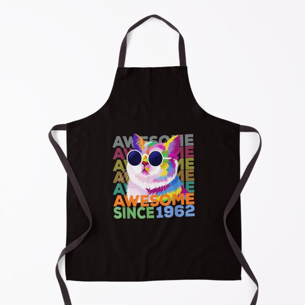 Item preview, Awesome Since 1962 Shirt Funny Cat Lover 60th Birthday Shirt designed and sold by Christmas222.