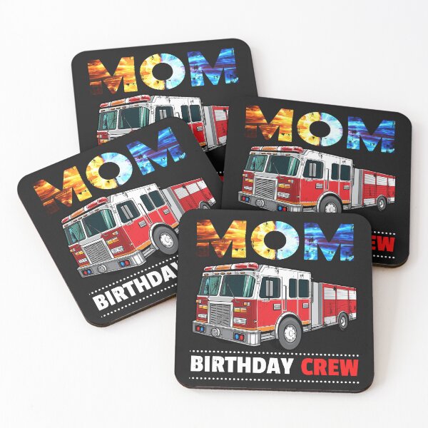 Item preview, Mom Birthday Crew Firefighter Truck Fireman Party Familys designed and sold by PuPPuB.