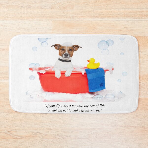 Item preview, Hesitant Dog Frightened to Take the Next Step Novelty Quotation  designed and sold by NovawayDirect.
