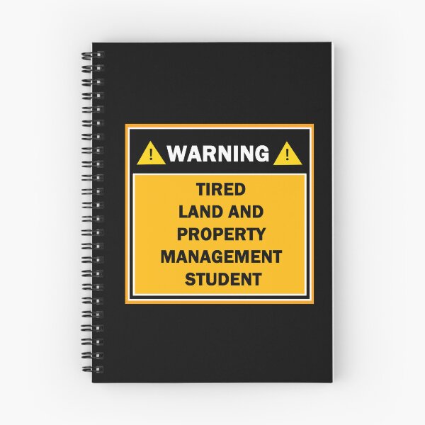 Item preview, Warning tired land and property management student designed and sold by mejtstupor.