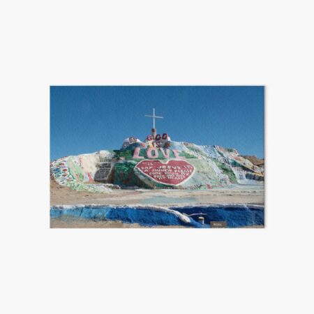 Salvation Mountain Art Board Print