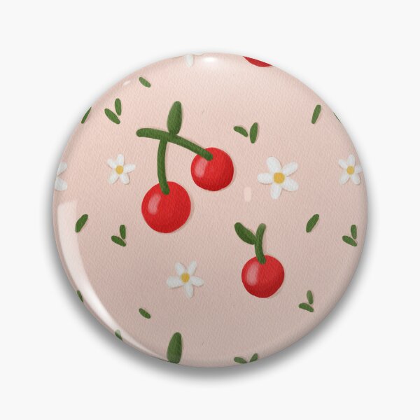 Item preview, Cherry and white flower pattern designed and sold by digitalByMast.