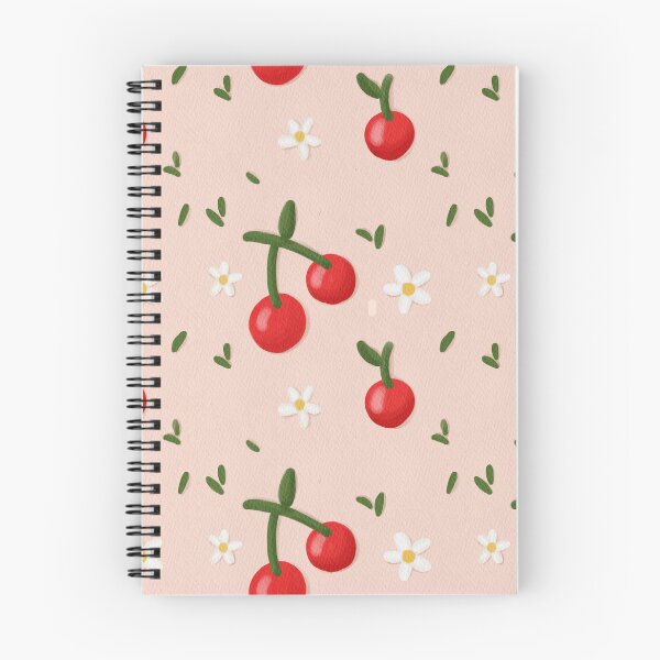 Item preview, Cherry and white flower pattern designed and sold by digitalByMast.