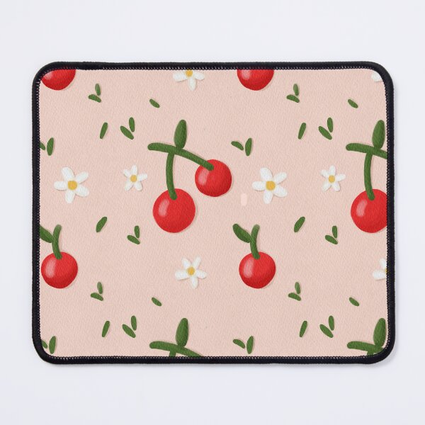 Item preview, Cherry and white flower pattern designed and sold by digitalByMast.