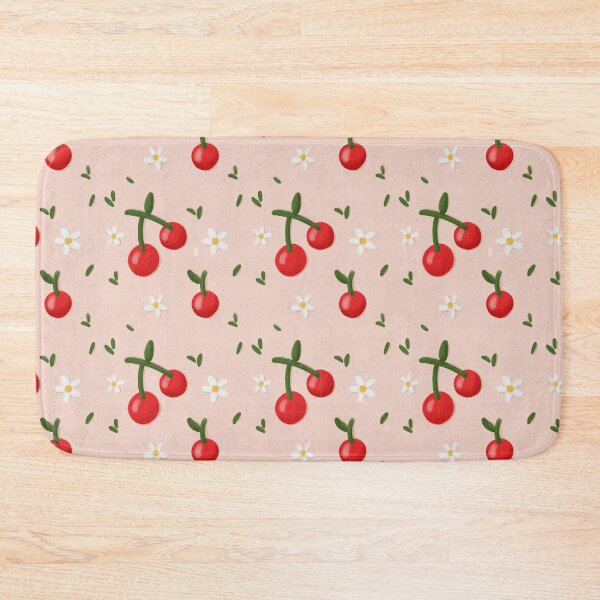 Item preview, Cherry and white flower pattern designed and sold by digitalByMast.