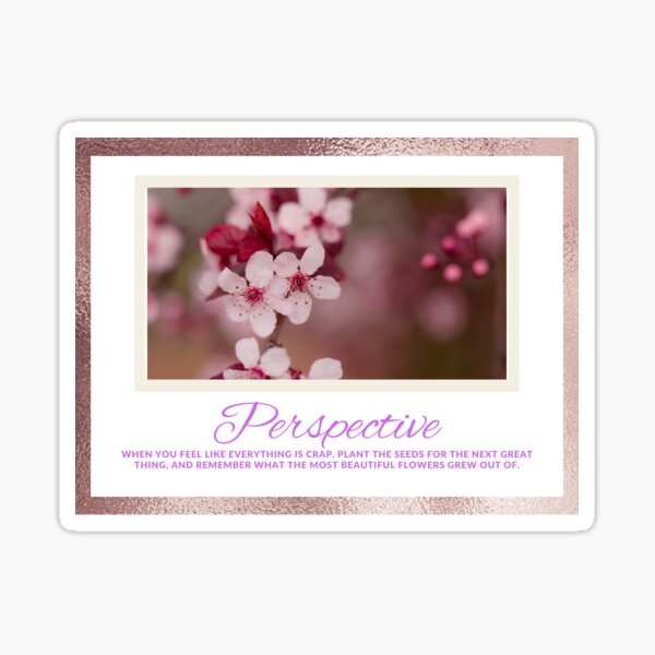 Perspective motivational Sticker