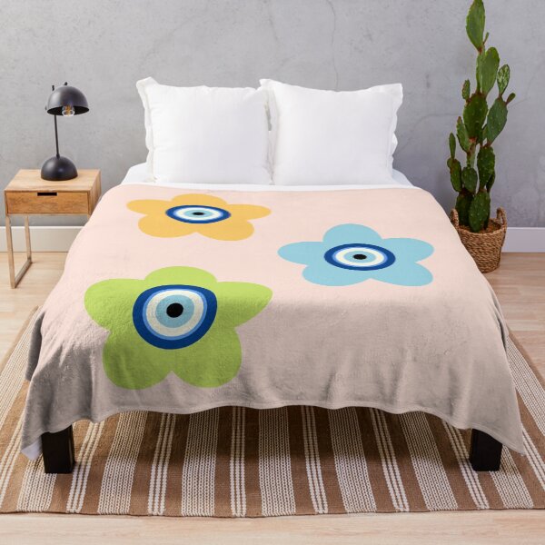 Item preview, [sticker pack] pastel trio evil eye flowers - orange, blue, green designed and sold by Colorful-Inspo.