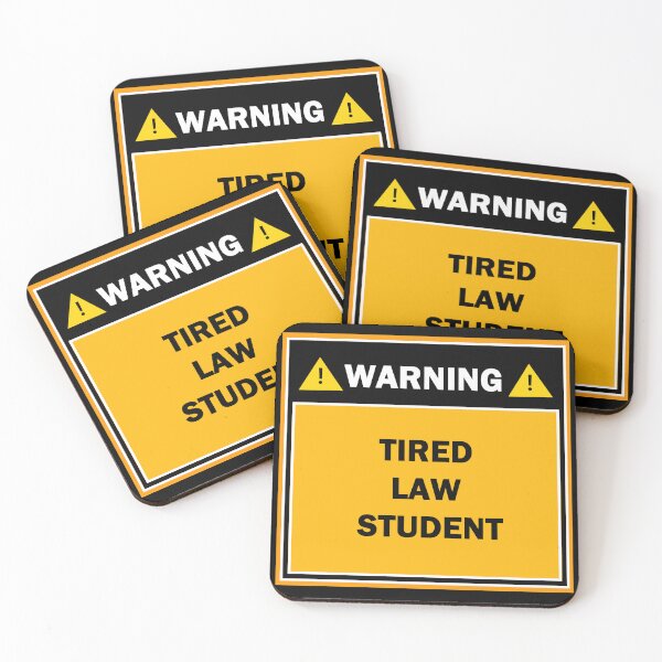 Item preview, Warning tired law student designed and sold by mejtstupor.