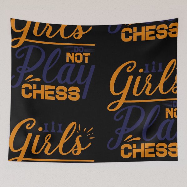 Item preview, girls don't play chess designed and sold by JaMatt1983.